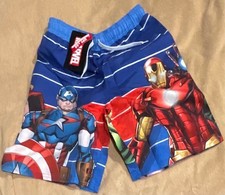 Marvel Super Hero Boys M 10-12 Swim Trunks