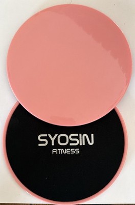 2x Core Sliders für Home Gym Bauchmuskeln Bein Training Gleiten Boden Rutschen Pink