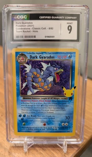 Dark Gyarados 8/82 - CGC 9: Mint - Celebrations: Classic Collection