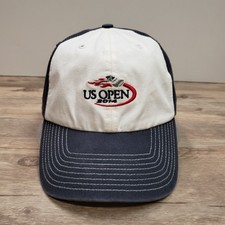US Open Hat Cap Strap Back Mens One Size Blue White Tennis Dad Hat 2014 47 Brand