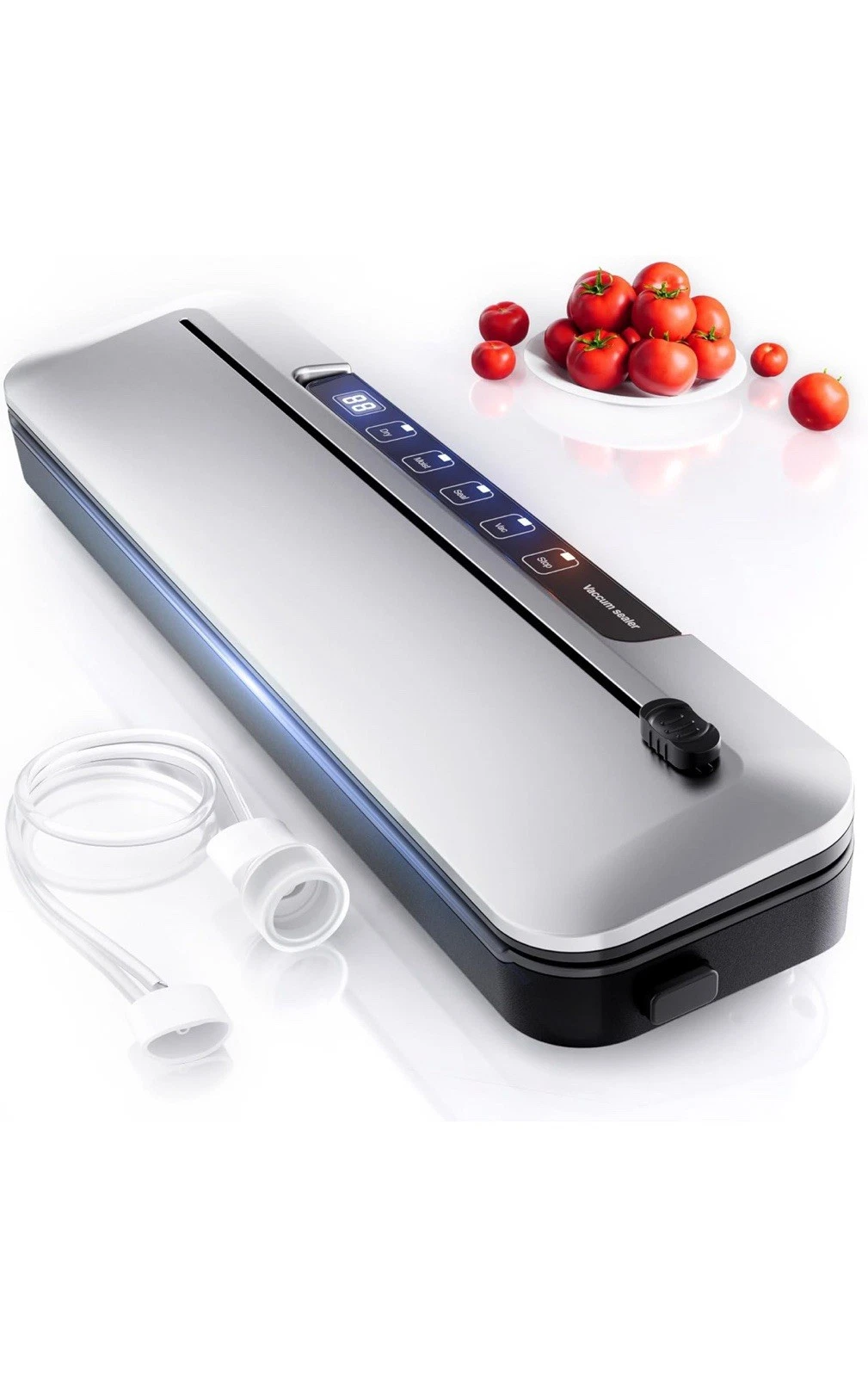 Vacuum Sealer Machine,75Kpa Precision Suction Power 6-In-1 Food Sealer with Digi