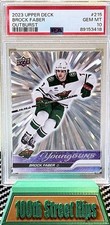 2023 Upper Deck Brock Faber Young Guns Outburst PSA 10 No. 215 Minnesota Wild