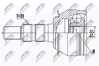 Gelenksatz Antriebswelle NTY NPZ-DW-032 FüR Chevrolet Orlando J309