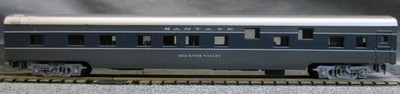 Con-Cor HO Santa Fe 72 Ft. Passenger Car Sleeper Red River Valley Kit