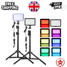 LED Video Light Kit with Tripod 70 LED USB Dimmable 3300-5600K Filters