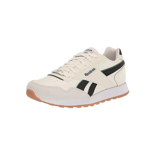 Reebok Sneakers Donna Crema Bianco Nero con Accento Leopardato Taglia 8
