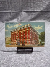 Vintage Hotel Georgian Athens GA Linen Postcard by Asheville Post Card Co