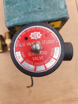 Alco Solenoid Valve Type S115 3/8'' FPT 115V  MP 170 lb DEADSTOCK NEW IN BOX VTG
