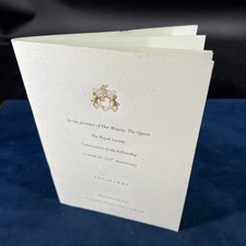Royal Society 350th Anniversary 2010 Programme Queen Elizabeth II Prince William