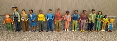 Lakeshore Learning PVC Community Member 14 Figures Lot 5'' 1994