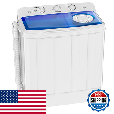 Auertech Portable Washing Machine 28Lbs Twin Tub Washer Mini Compact Laundry