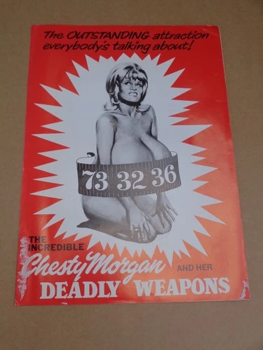 Chesty Morgan - Deadly Weapons - 1974 UK Sexploitation Film Campaign Book