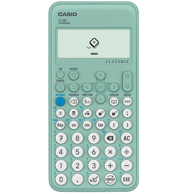 Calculatrice Casio fx 92 Collège scientifique avec écran LCD haute résolution