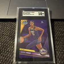 2023 BOWMAN UNIVERSITY CHROME PURPLE REFRACTOR ANGEL REESE 189/399 SGC 10 POP 1