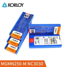 KORLOY MGMN250-M NC3030 Carbide Inserts MGMN Grooving Insert 10pcs