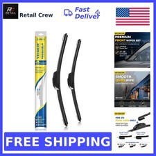 VEIGEIR 24 Inch 18 Inch Windshield Wiper Blades 2 Pack, Front J/U Hook Repl...