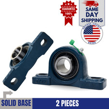 UCP202-10 5/8" Pillow Block Bearing 2-Bolt Solid Base Cast Iron 2 Pack