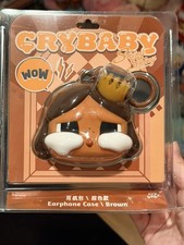 Authentic Pop Mart CRYBABY SHINY SHINY Series Earphone Case Brown US SELLER