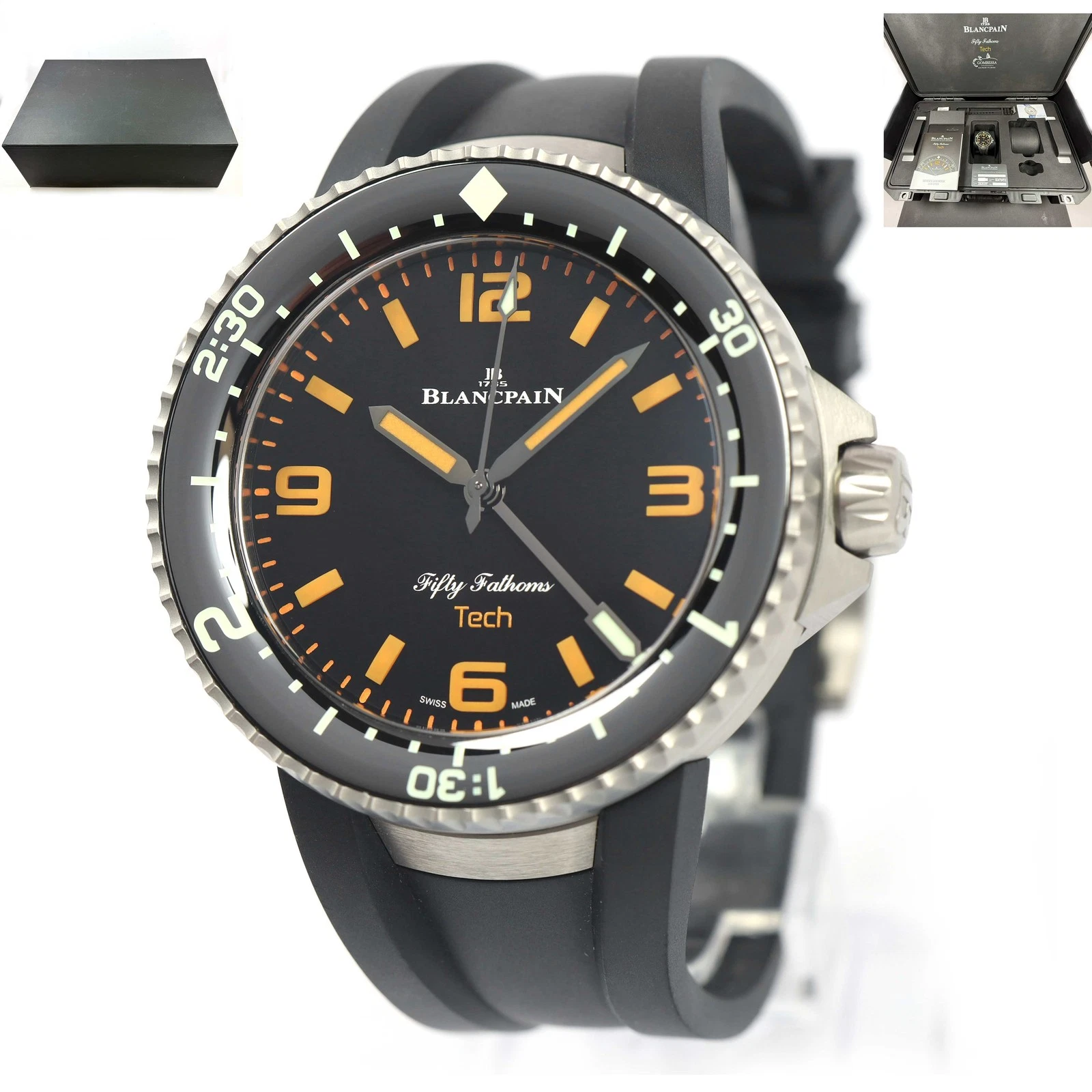 Blancpain — Blancpain Fifty Fathoms Tech Gombessa 5019-12B30-64A 47MM Titanium Box Papers