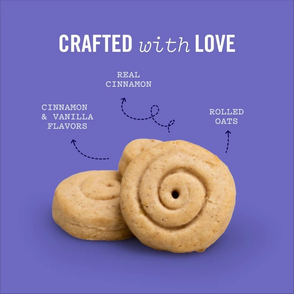 Cinnamon Roll Flavored Crunchy Dog Treats, 25oz, Mutt Roll Crunch - thumbnail 4