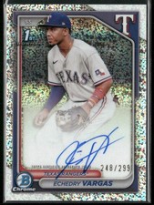 2024 Bowman Chrome #CPA-EV Echedry Vargas Prospect Autographs Speckle #/299