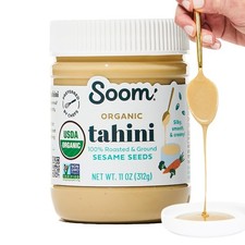 Organic Tahini Creamy Sesame Paste 11 Ounce 1 Pack Nut Free Spread