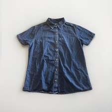 Port Company Ladies M Denim Buttondown Shirt