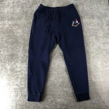 Polo Ralph Lauren 1967 1987 Cross Flag Men's Jogger Sweatpants Blue Large Logo
