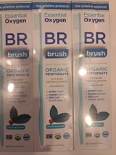 3-PK-Essential Oxygen Organic Low Abrasion Toothpaste Peppermint 4 oz Each