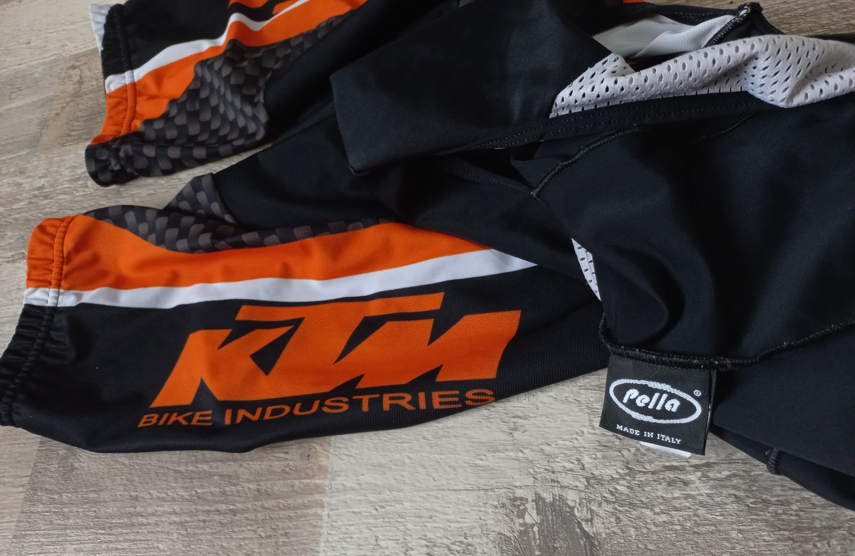 Ensemble cuissard vélo et maillot cyclisme hiver pro KTM RED BULL 2020
