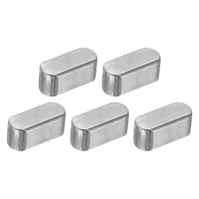 5Pcs Round Ended Feather Key, 5x5x12mm Carbon Steel Parallel Drive Shaft Keys