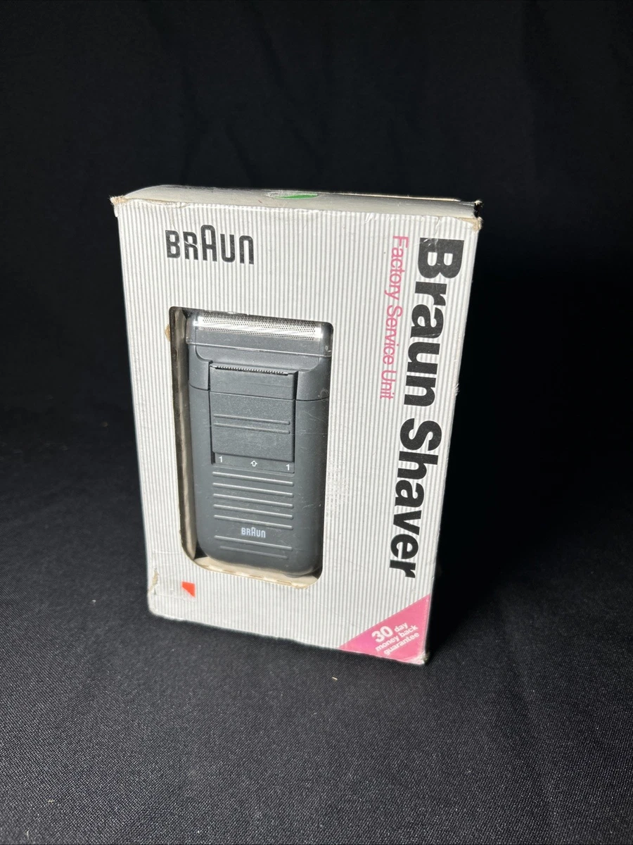 Rasoir électrique Braun Micron 2000 – Années 1980 – Avec étui Papier – Occasion Bon état