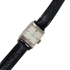 Vintage Seiko Tudor Tank Watch Petite Mechanical Watch Women Silver 10-3110