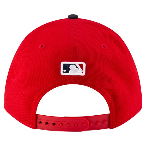 Youth New Era Red Cleveland Guardians Player Replica 9FORTY Adjustable Hat - 第 4/5 張圖片