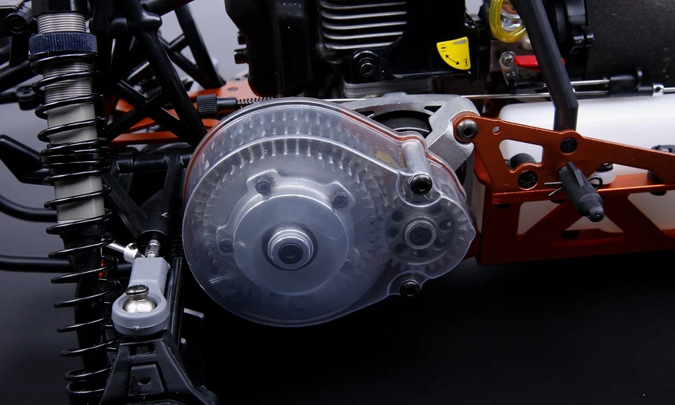 3 Speed Transmission Kit with Silver Gear Cover for 1/5 HPI BAJA 5B 5T 5SC - Image 2 of 4