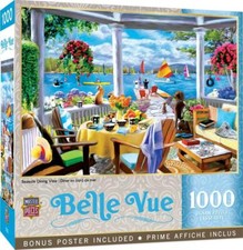 Masterpieces Jigsaw Puzzle; Seaside Dining View; 1000 pieces