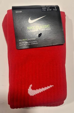 Nike Classic Cushioned KNEE HIGH Soccer Socks Red WMN 4-6 YTH 3Y-5Y SX5728-648