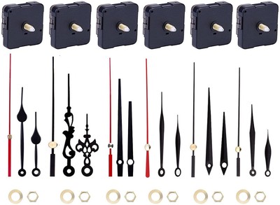 6 Pieces Silence Clock Movement Mechanism,6 Pairs Clock Hands High Torque Lon...