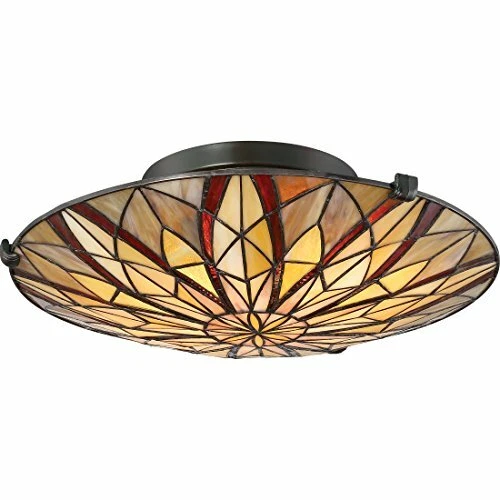 Quoizel TFVY1400VA 2-Light Victory Flush Mount in Valiant Bronze - Picture 6 of 9