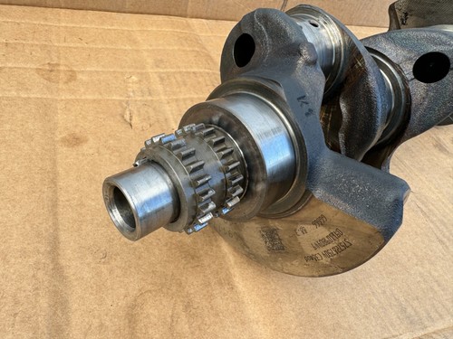 2010 BMW 750i X6 4.4L Twin Turbo N63B44 Crankshaft Assembly 11237581160 OEM - Foto 4 di 12