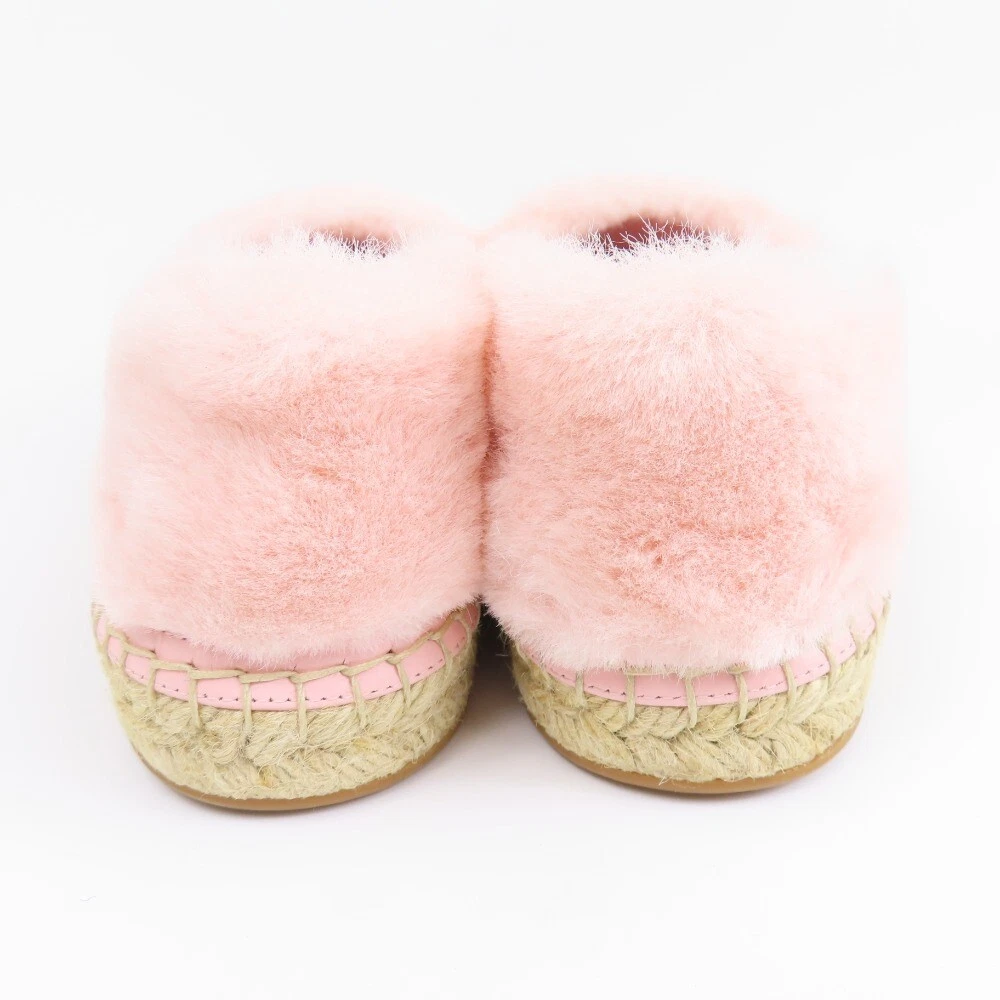 Louis vuitton fur slippers pink 2025