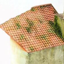 MP Originals 1/72 Roof Tile Section (Italian Style) (4cm x 3.2cm) (8 pcs) A72004