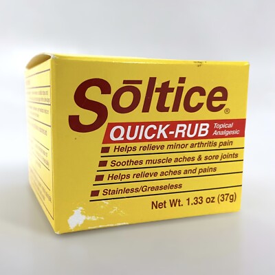 Soltice Quick Rub Topical Pain Reliever 1.33 Ounces