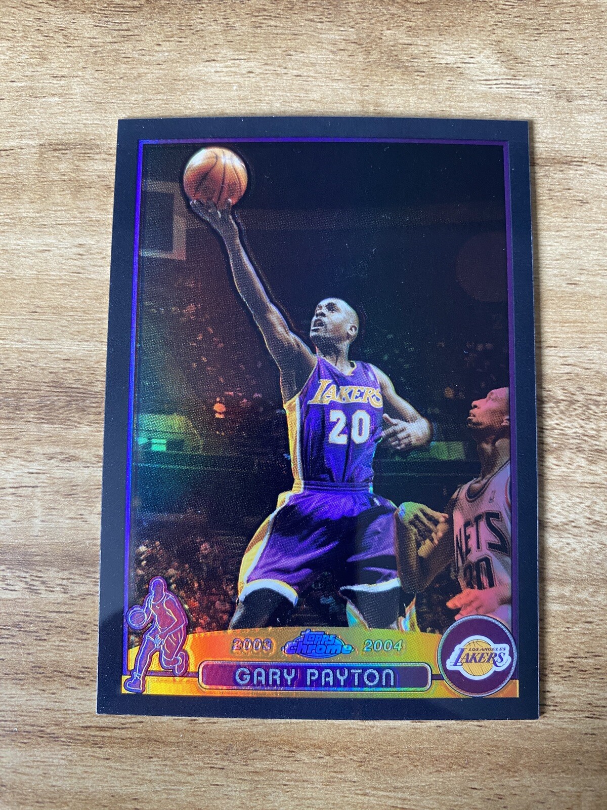 2003 Topps Chrome #20 Gary Payton Black Refractor #/500