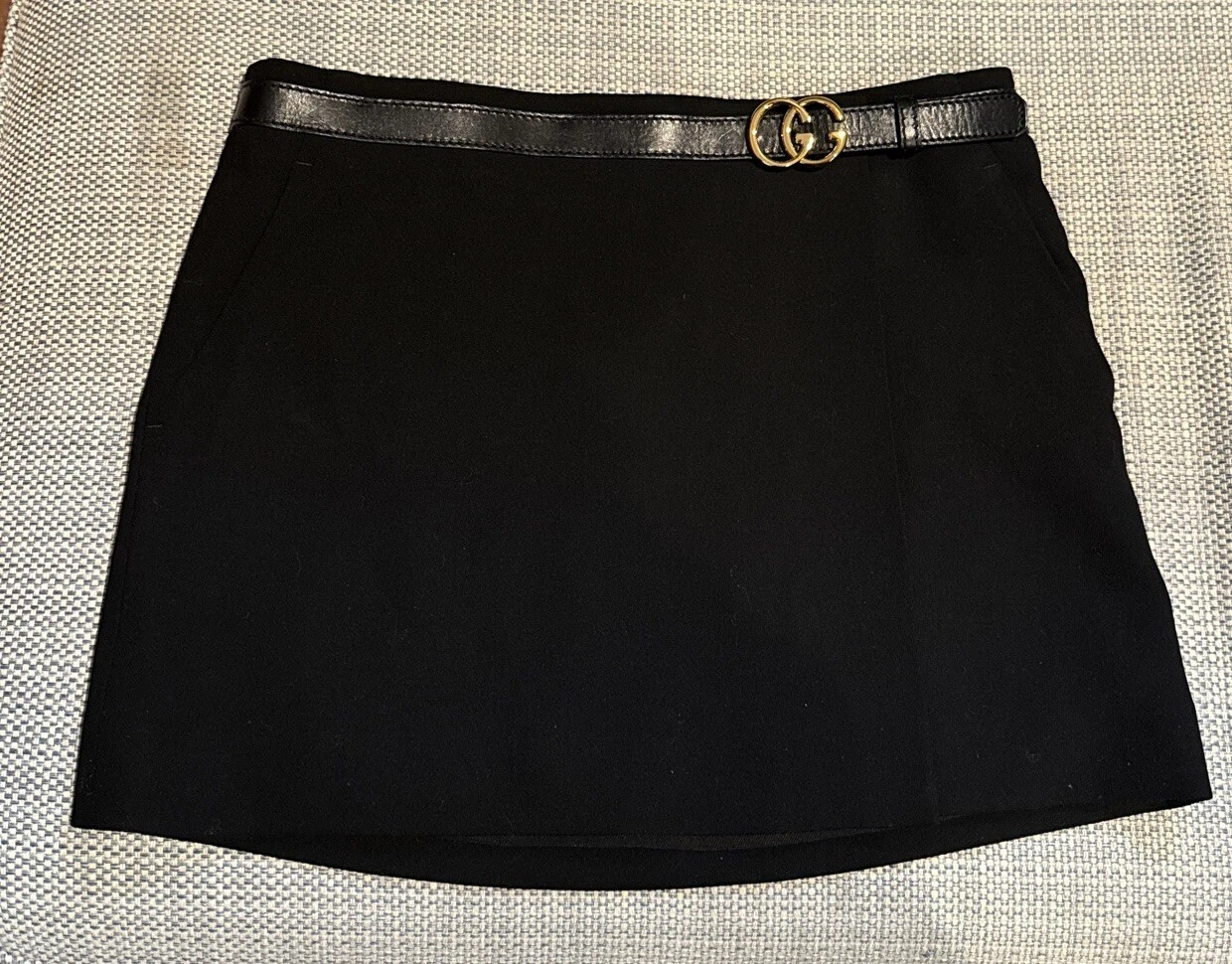 Mini jupe GUCCI GG noire femme taille 40