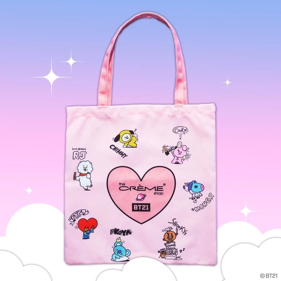 BT21 x The Créme Shop Tote Bag | eBay