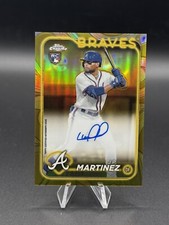 J.P. Martinez 2024 Topps Chrome Gilded Gold Refractor Autograph /99 Braves