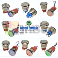 Spherical Self Reset Momentary Metal Push Button Switch 16mm/19mm/22mm 250V 5A