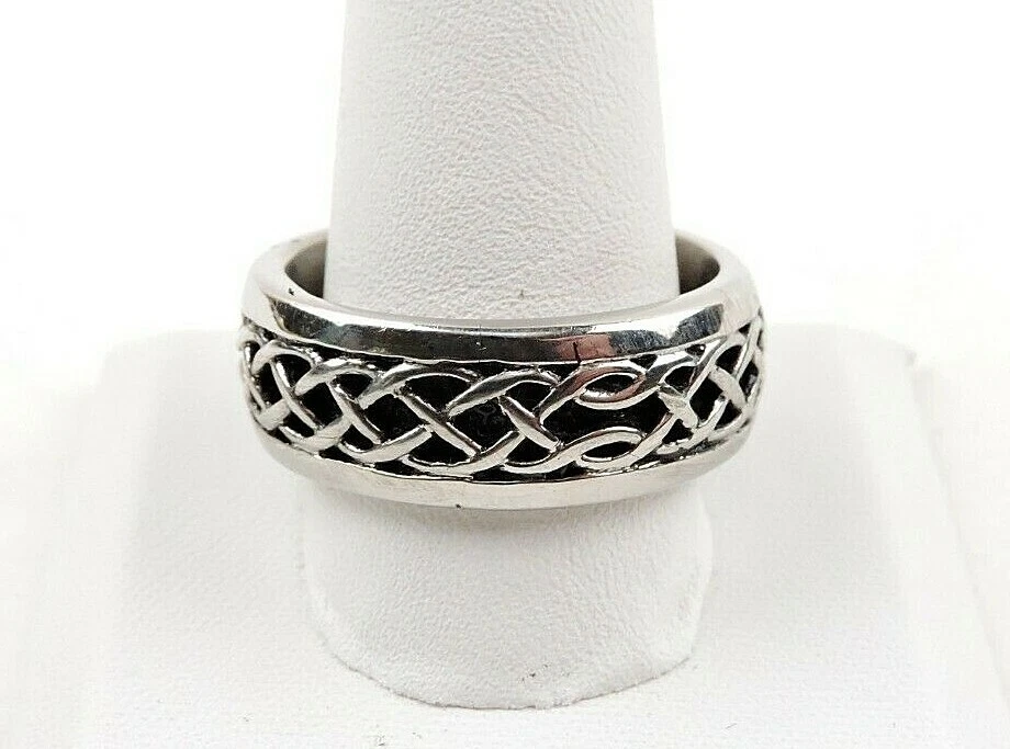 Stainless steel ring 2024 turn finger green