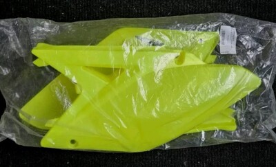 NEW RACETECH SUZUKI RMZ250 NEON YELLOW SIDE PANELS 2010-2018 - R-FIRMZGF0010